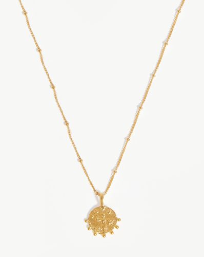 Lucy Williams Mini Beaded Coin Necklace | 18ct Gold Vermeil - Missoma - Modalova