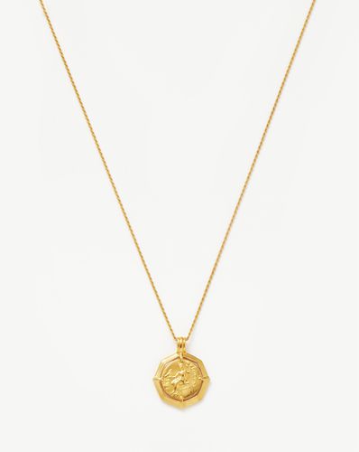 Lucy Williams Engravable Octagon Medallion Coin Necklace | 18ct Gold Plated - Missoma - Modalova