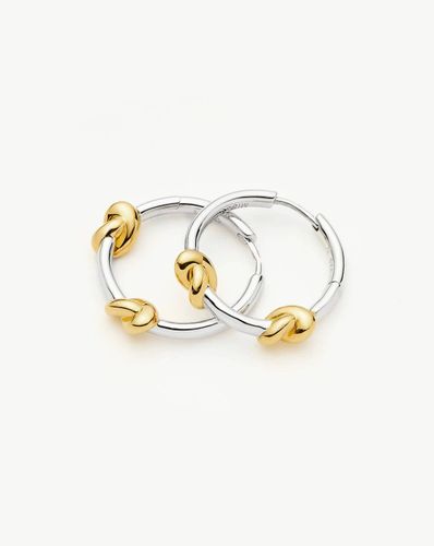 Lucy Williams Knot Small Hoop Earrings | Mixed Metal - Missoma - Modalova