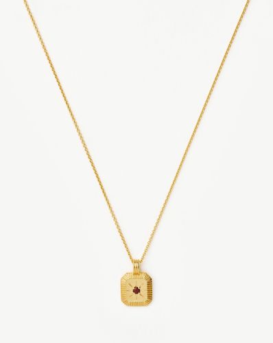 January Birthstone Pendant Necklace | Gold/Garnet - Missoma - Modalova