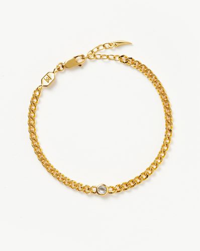 April Birthstone Chain Bracelet | 18ct Gold Plated Vermeil/Crystal - Missoma - Modalova