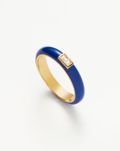 Enamel & Stone Stacking Ring - Missoma - Modalova