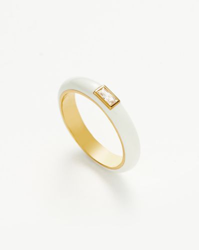 Enamel & Stone Stacking Ring - Missoma - Modalova