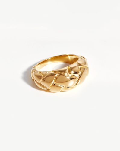 Lucy Williams Dome Waffle Ring | 18ct Gold Vermeil - Missoma - Modalova