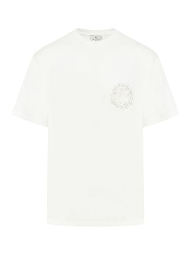 Pegaso-embroidered cotton T-shirt - - Man - Etro - Modalova