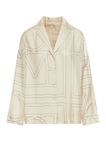 SILK SHIRT WITH MONOGRAM - Woman - Toteme - Modalova