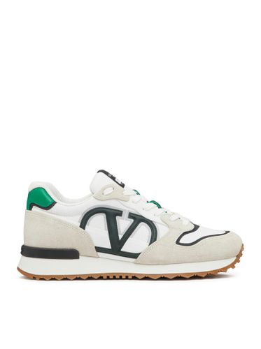 LOW-TOP VLOGO PACE SNEAKER IN CRUST, FABRIC AND CALF - Man - Valentino Garavani - Modalova