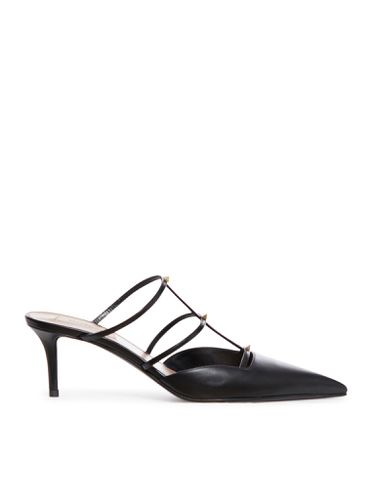 MULE ROCKSTUD WISPY IN VITELLO 60MM - Woman - Valentino Garavani - Modalova