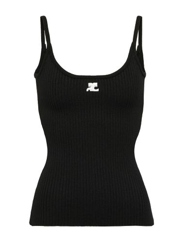 REEDITION RIB KNIT TANK TOP - Woman - Courreges - Modalova