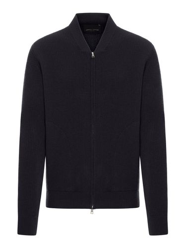 KNIT CARDIGAN WITH ZIP - Man - Roberto Collina - Modalova