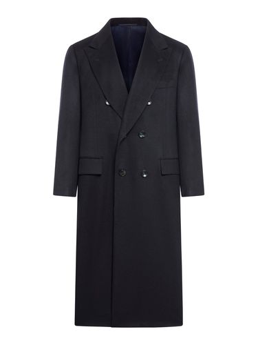 Cappotto doppiopetto in cashmere - Man - Kiton - Modalova