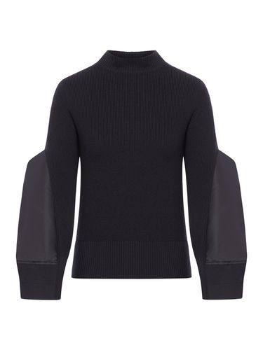 Nylon sleeved sweater - Woman - Sacai - Modalova