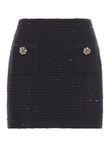 Textured Knit Mini Skirt - Woman - Self-portrait - Modalova