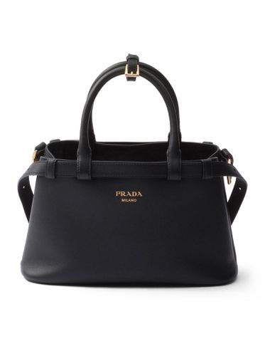 Buckle small leather bag with double belt - - Woman - Prada - Modalova