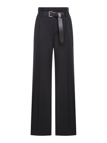 Trousers with belt - Prada - Woman - Prada - Modalova