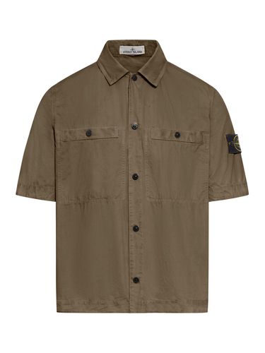 COMPASS LOGO SHORT SLEEVE COTTON SHIRT - Man - Stone Island - Modalova