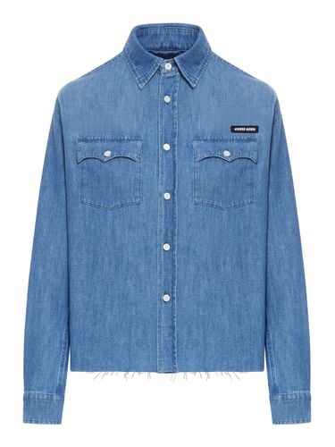 CHAMBRAY DENIM SHIRT - Woman - Miu Miu - Modalova