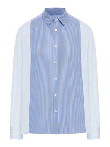 STRIPED COTTON POPLIN SHIRT - Man - Sacai - Modalova