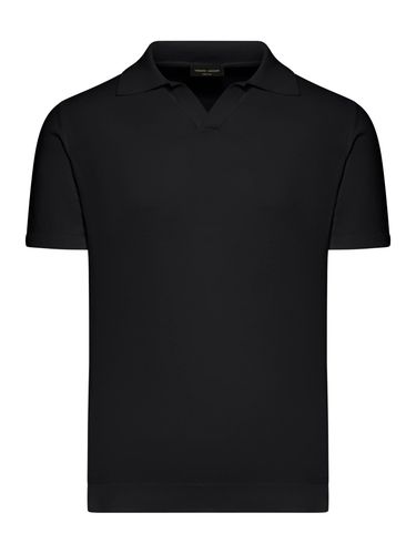 SHORT SLEEVE COTTON POLO - Man - Roberto Collina - Modalova