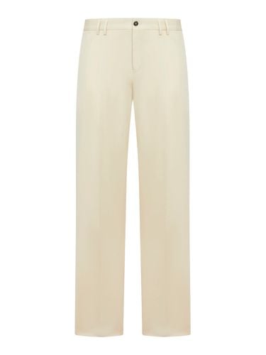 LINEN BLEND STRAIGHT LEG TROUSERS - Man - Pt Torino - Modalova