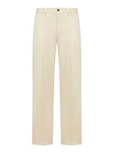 LINEN BLEND STRAIGHT LEG TROUSERS - Man - Pt Torino - Modalova