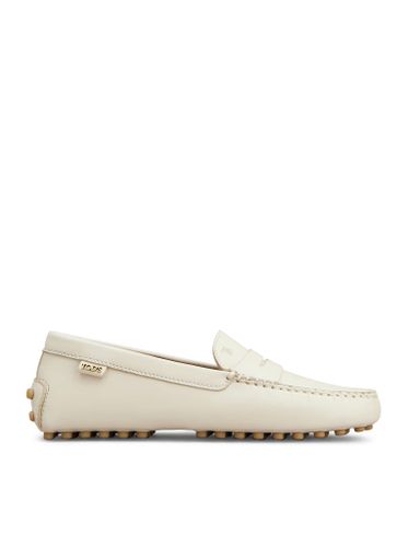 LEATHER MOCCASIN RUBBER - Woman - Tod`s - Modalova