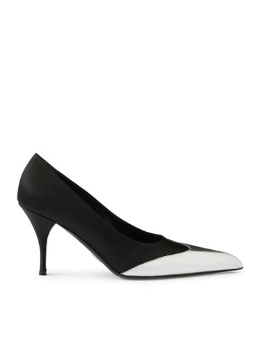 PUMP IN SATIN AND METALLIC LEATHER - Woman - Prada - Modalova