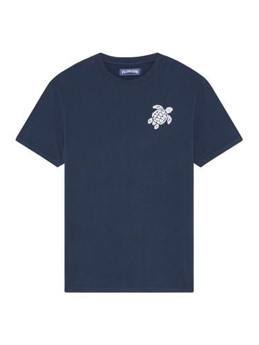 TURTLE ORGANIC COTTON EMBROIDERED T-SHIRT - Man - Vilebrequin - Modalova