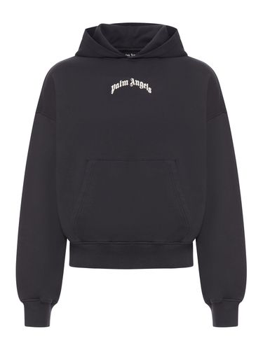 SWEATSHIRT WITH CURVED LOGO - Man - Palm Angels - Modalova