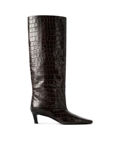 The dark crocodile wide shaft boot - - Woman - Toteme - Modalova