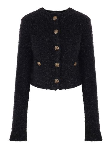 Cardigan with embossed buttoning - Woman - Balenciaga - Modalova