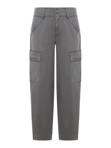 Stretch cotton satin cargo pants - Woman - Transit - Modalova