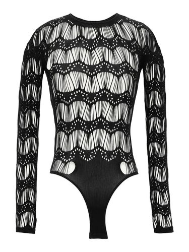 PERFORATED JERSEY BODYSUIT - Woman - Saint Laurent - Modalova