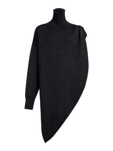 ASYMMETRICAL KNITTED CAPE PULLOVER - Woman - Alaia - Modalova