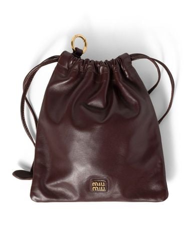 Nappa leather pouch - Woman - Miu Miu - Modalova