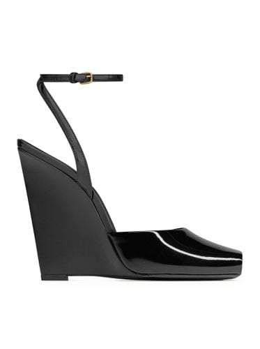 LA SCANDALE PATENT LEATHER WEDGES - Woman - Saint Laurent - Modalova