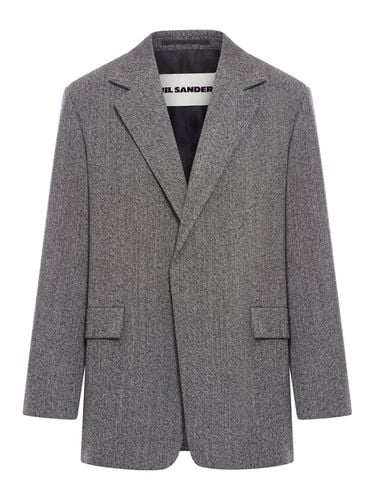 Melange fabric jacket - Man - Jil Sander - Modalova