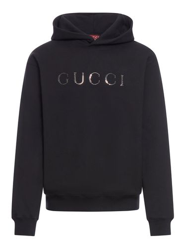 COTTON JERSEY HOODIE - Gucci - Man - Gucci - Modalova