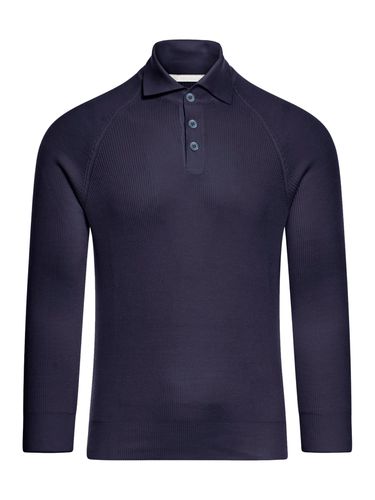 Cotton knit polo shirt - Man - Brunello Cucinelli - Modalova