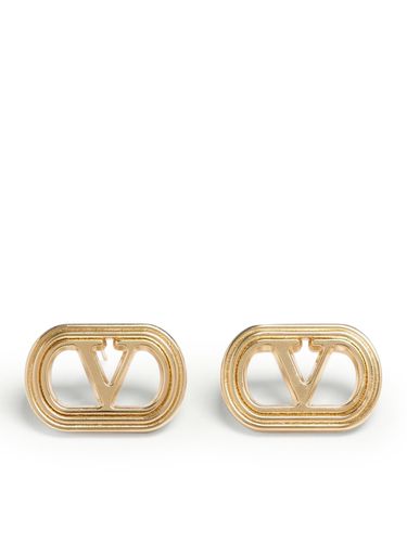 OVALETTE METAL EARRINGS - Man - Valentino Garavani - Modalova