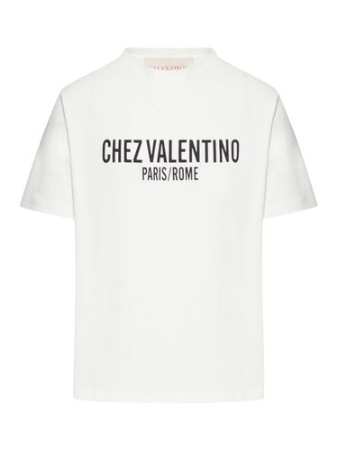 CHEZ VALENTINO PRINT COTTON T-SHIRT - Man - Valentino Garavani - Modalova