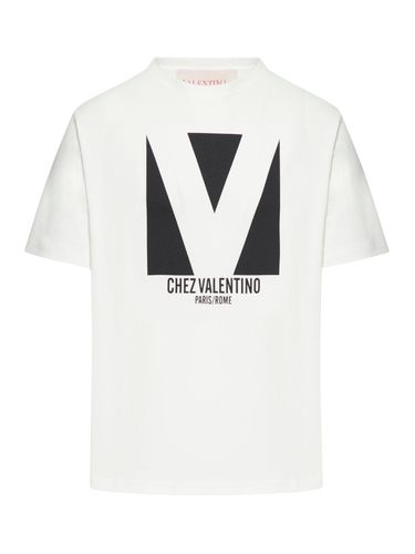 CHEZ VALENTINO PRINT COTTON T-SHIRT - Man - Valentino Garavani - Modalova