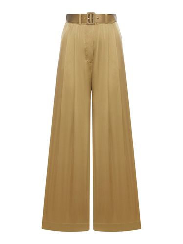 WIDE LEG PANTS IN SETA - Woman - Zimmermann - Modalova