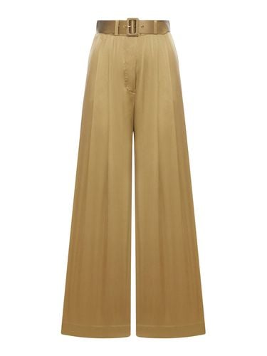 WIDE LEG PANTS IN SETA - Woman - Zimmermann - Modalova