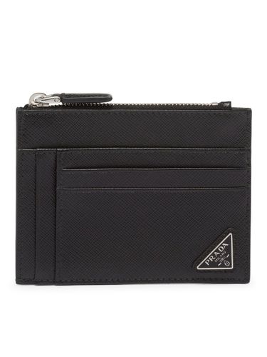 Saffiano Leather Card Holder - Man - Prada - Modalova