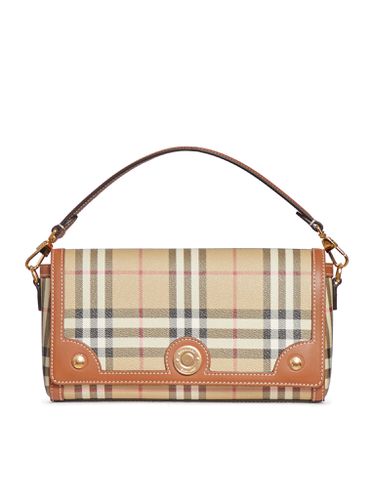 Small Check Canvas Note Bag - Woman - Burberry - Modalova