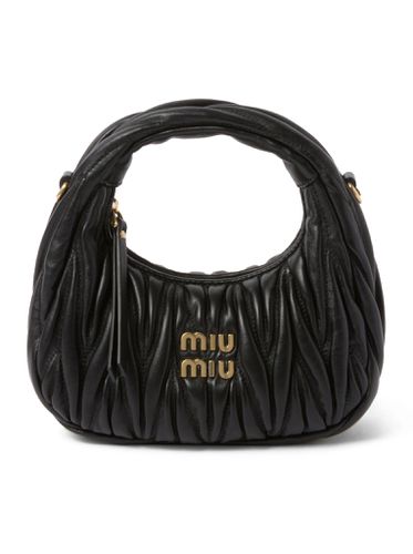 Wander mini hobo bag in quilted nappa - Woman - Miu Miu - Modalova