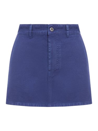 MINISKIRT IN GABARDINE - Woman - Miu Miu - Modalova