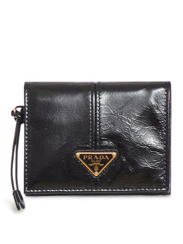 SMALL LEATHER WALLET - Woman - Prada - Modalova