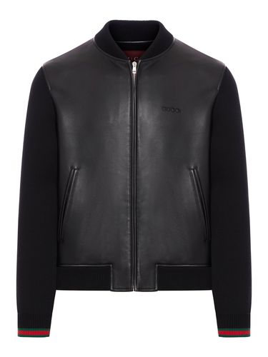 NAPPA AND KNIT BOMBER - Gucci - Man - Gucci - Modalova